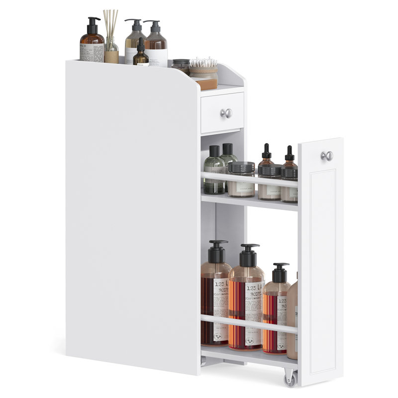 Biby Manufactured Wood Makeup Organiser, White