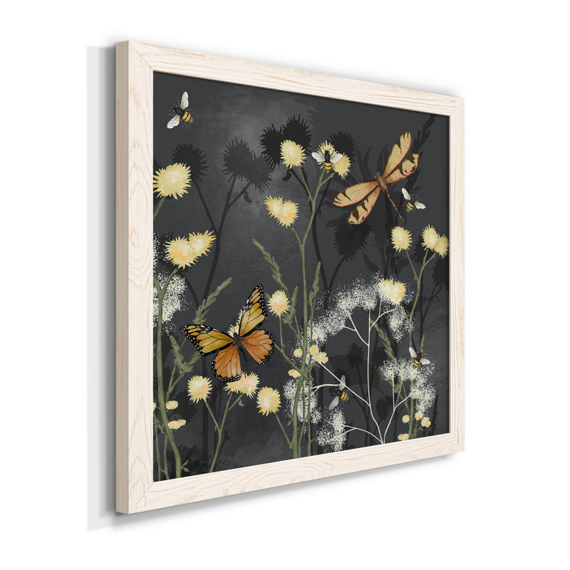 Garden Magic II - Toile encadrée de qualité supérieure - prête à être accrochée, Cadre blanc, H 17 po x l 17 po x P 1,5 po