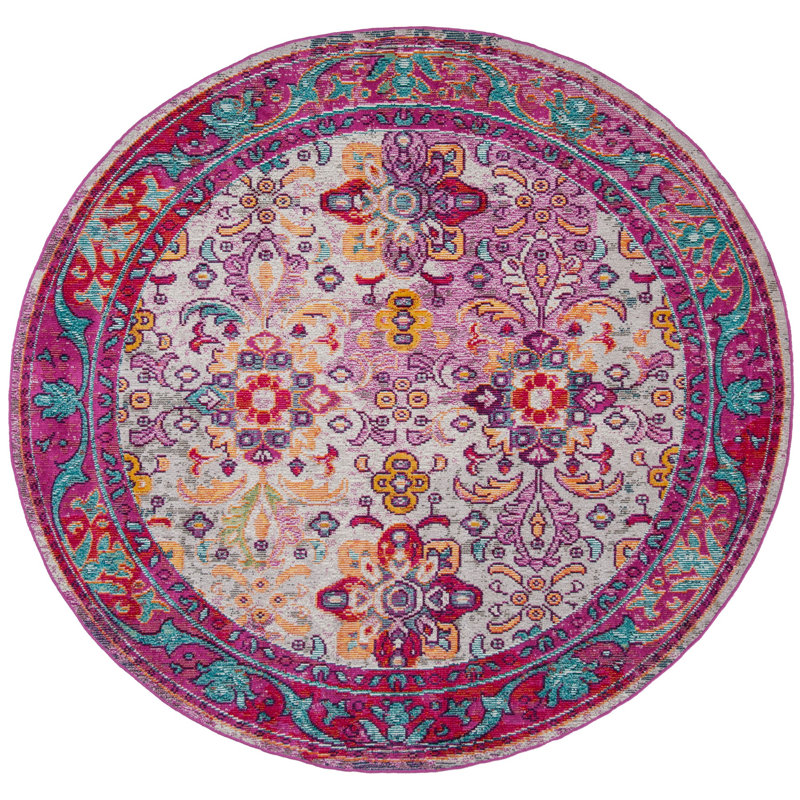 Sanroman Performance Oriental Rug, Round 7'