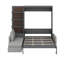 Grand lit escamotable avec tablettes-1263428052