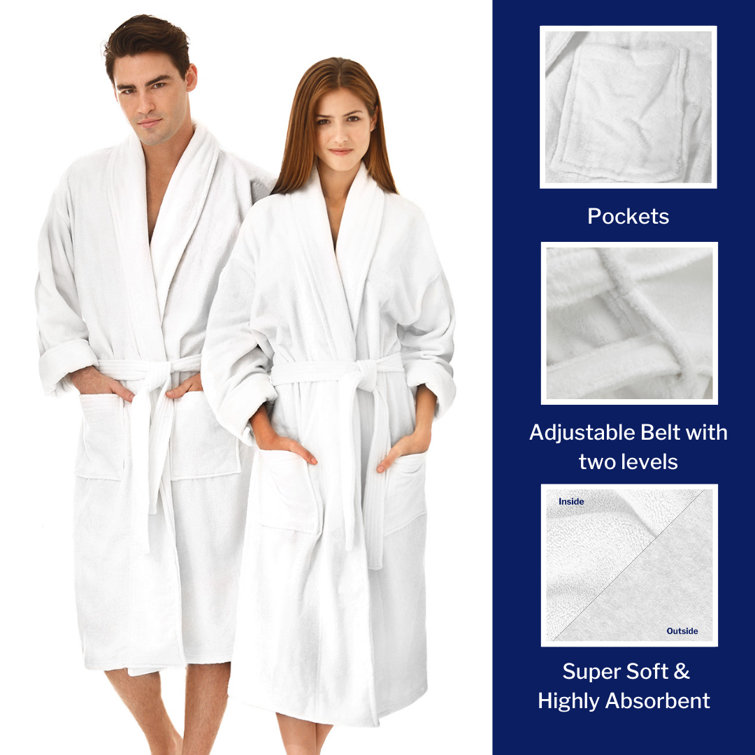 Outfmvch Mens Underwear Women's Double Pocket Flannel Bathrobe Soft and Warm Double Faced Velvet Bathrobe Pajamas and Home Wear Bathrobe Robe Thermal