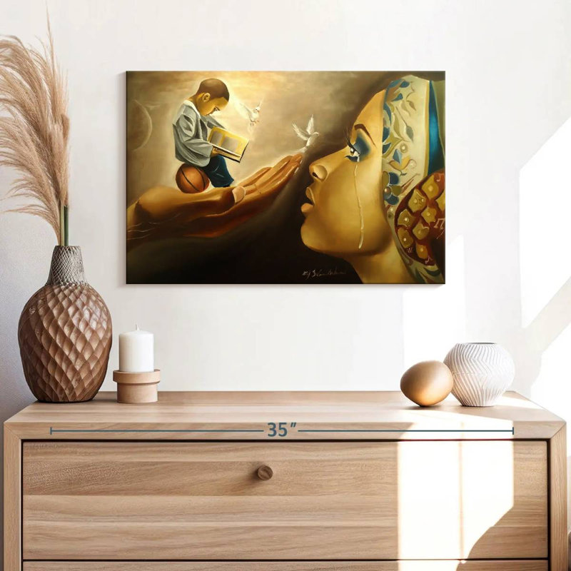 Mother Behold Your Child, H 32 po x l 48 po