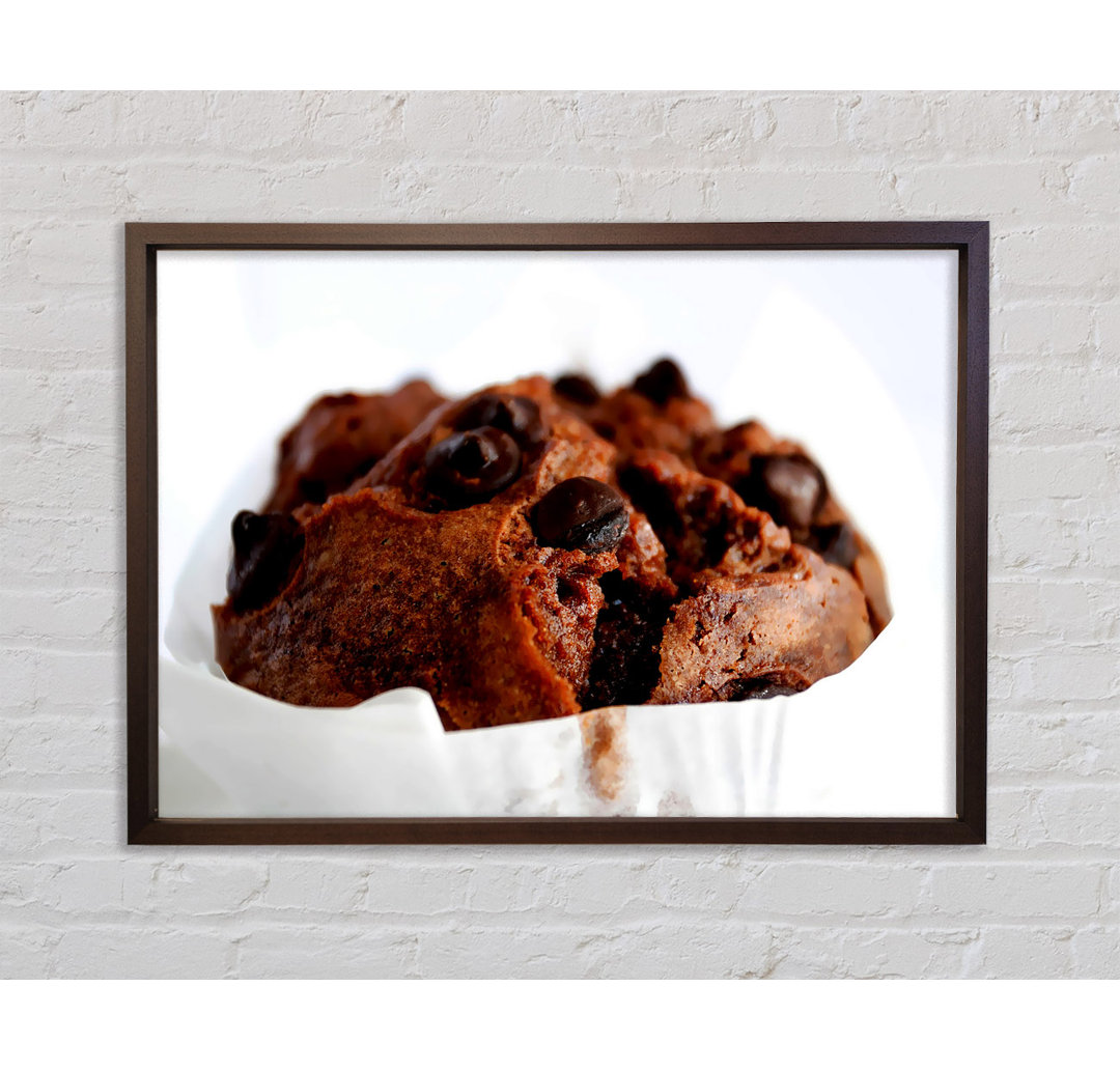 Chocolate Chip Muffin - Einzelner Bilderrahmen Kunstdrucke auf Leinwand