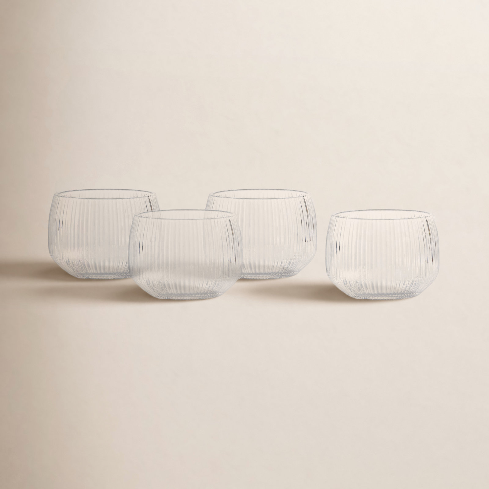 Estiva Glass17.5 Ounce Tall Tumbler, 9.5 fl oz, Textured Clear