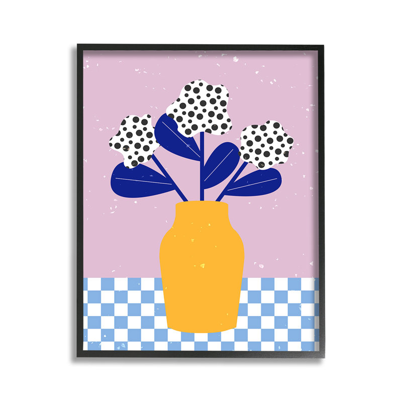 Moderne, pois, plantes, giclée, art par Melissa Wang, H 14 po x l 11 po, Giclée encadrée noir minuit