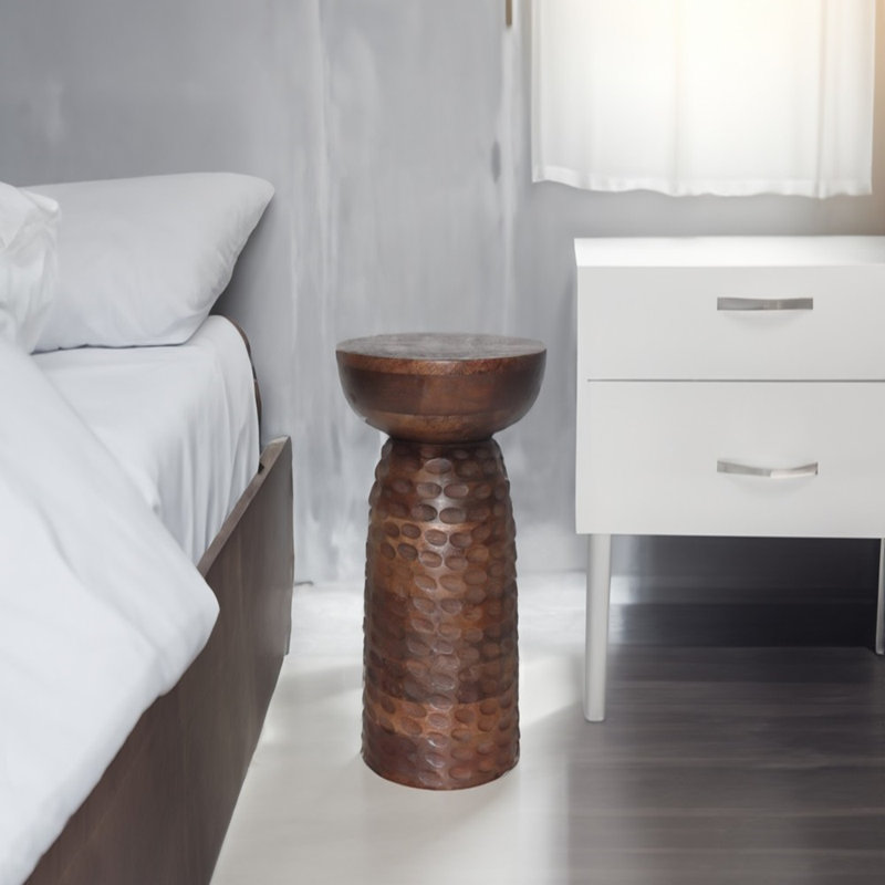 Table d'appoint Asawir, noyer