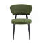 Ensemble de 2 chaises de salle à manger rembourrées - vert-1001056498