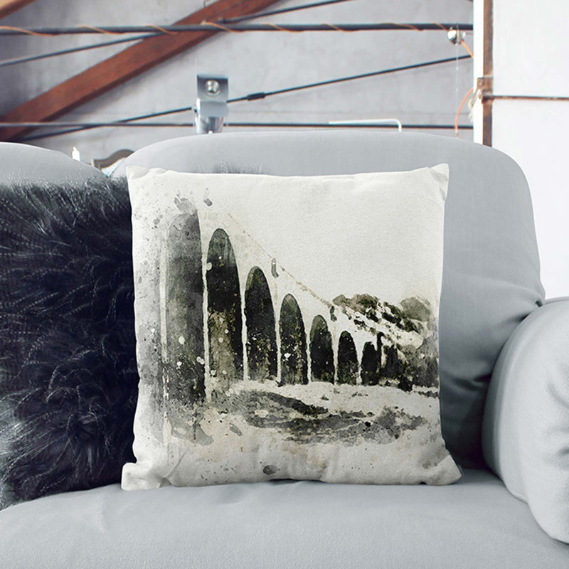 Square Throw Cushion, 40cm H x 40cm W x 15cm D
