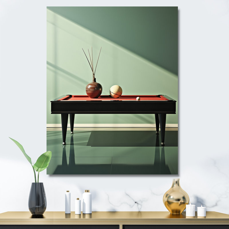 «Kopelyn Billard Serene Strokes Minimalist», reproduction d'art sur toile, H 44 po x l 34 po x P 1,5 po, Toile tendue