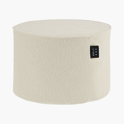 Cosipouf 60cm Wide Round Chevron Pouf Ottoman