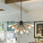 Tyshai 33.8" W 10-Light Sputnik Sphere Chandelier with Sloped Ceiling Adapter -1516824448