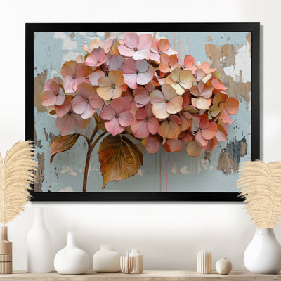 Jacquard vibrant jardin d'hortensias II - hydrangées, art mural sur toile