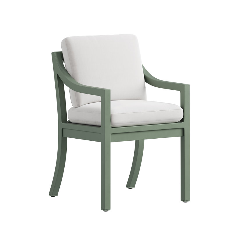 Dining Chair with Arms, Eucalyptus Green