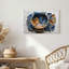 Art mural sur toile bleu et orange-1903822353