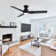 3 Blades Indoor Flush Mount Ceiling Fan With Light Kit