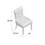 Chaise d'appoint rembourrée en coton clair Cueto