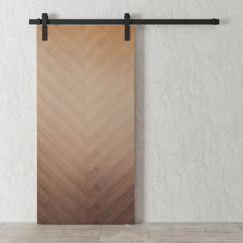 Flush Wood Wood Finish Barn Door