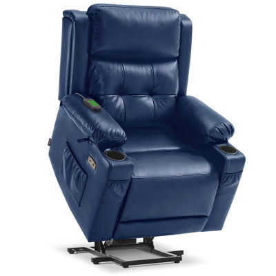 Coolkeeran Lay Flat Dual Motor Power Recliner Lift Chair with Heat and Massage, Infinite Position