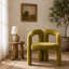 Ensemble confortable de chaises d'appoint rembourrées en velours pour divers espaces-516711791