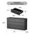 Parleen 52" W 6 Drawer Black Dresser - Wood Bedroom Dresser, Modern Double Dresser for Bedroom -1690680991