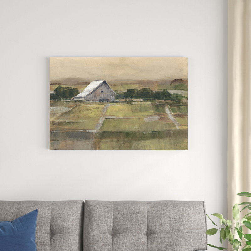 Coucher de soleil champêtre II, H 24 po x l 36 po x P 1,25 po