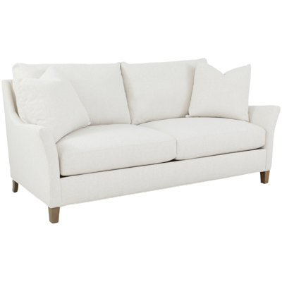 81" Leather Flared ArmSofa