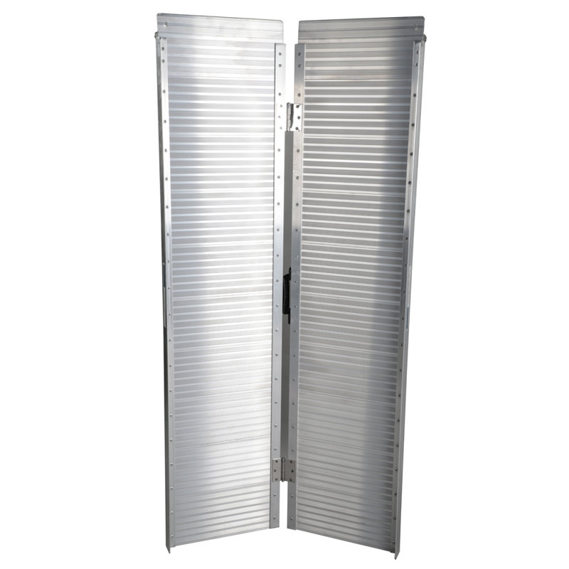 Winado Metal Foldable Portable Ramp, 3.35" H x 15.16" W x 60.63" L