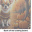 Chihuahua Fall Glass Cutting Board Large
