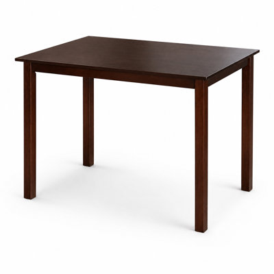 43-Inch Rectangular Wood Dining Table, Cappuccino Finish