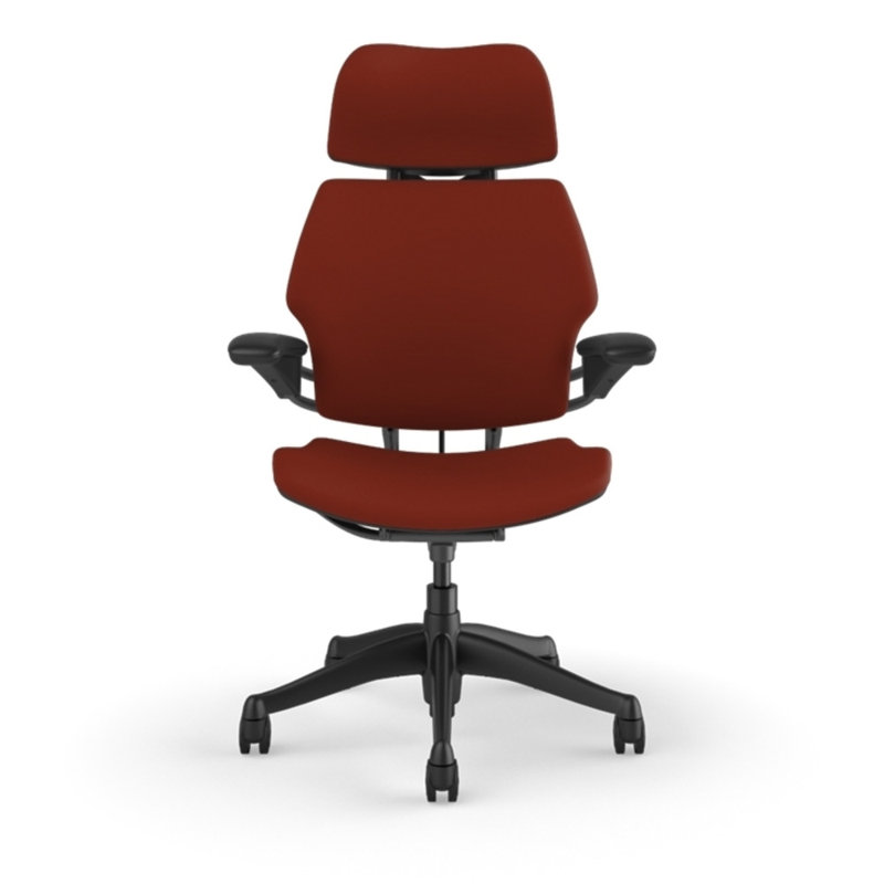 Freedom Headrest Ergonomic Task Chair - Lotus, Earth Red