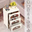 Table de chevet 3 tablettes blanche