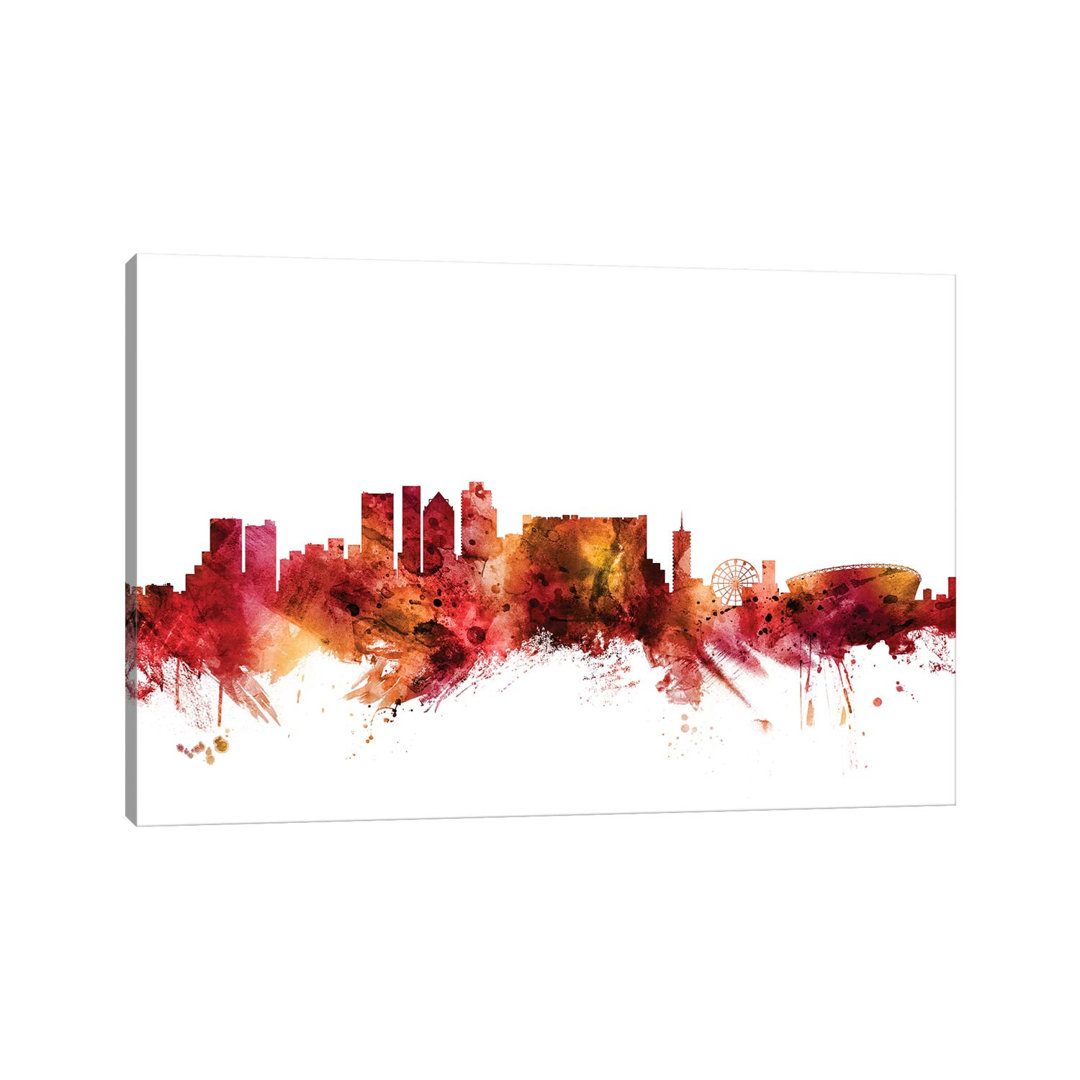 Cape, Town South Africa Skyline by Michael Tompsett - Wrapped Canvas Painting