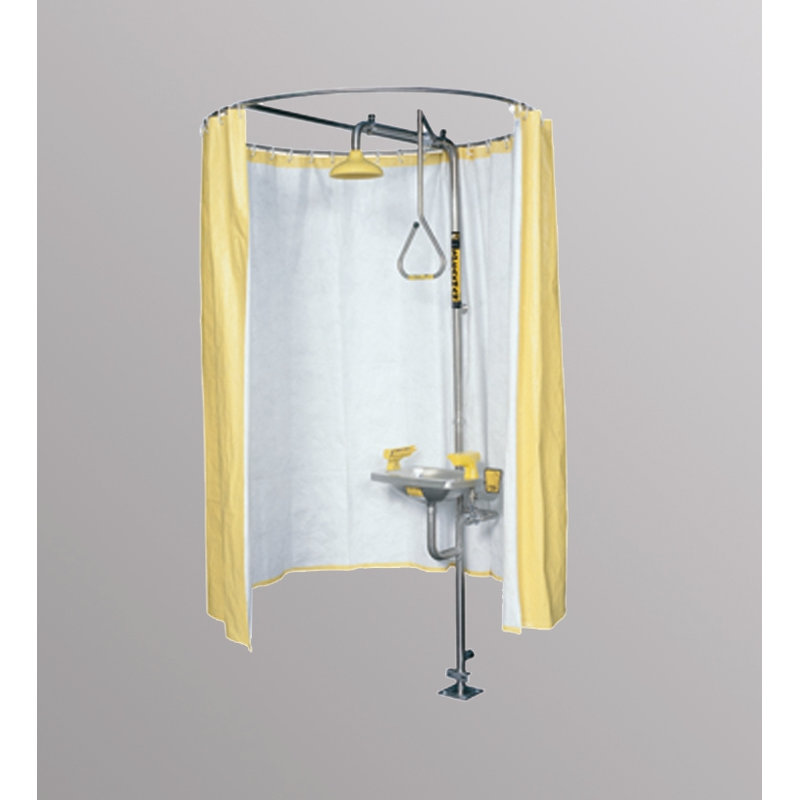 Privacy Curtain with Stainless Steel Curtain Rod Ring and V