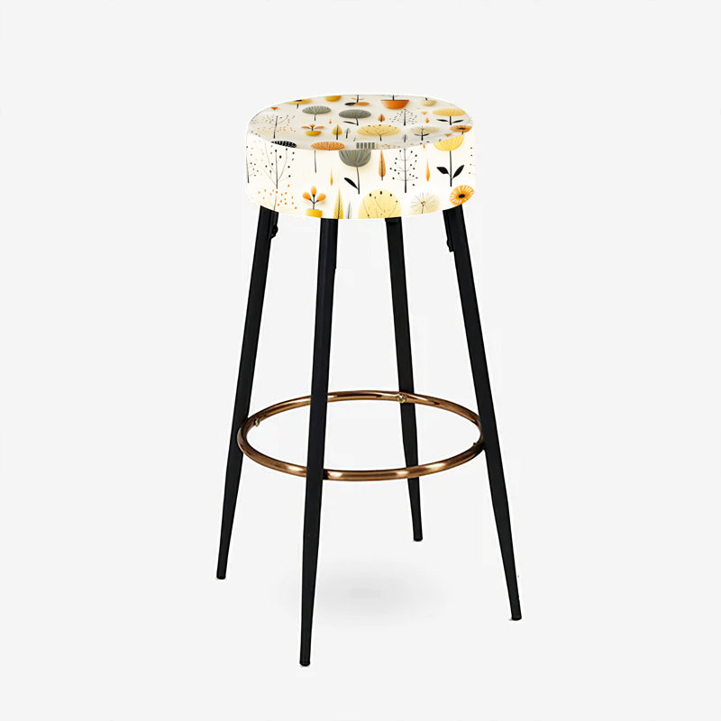 Mcm Minimalist Charm - Ensemble de 2 tabourets de bar Mid-Century
