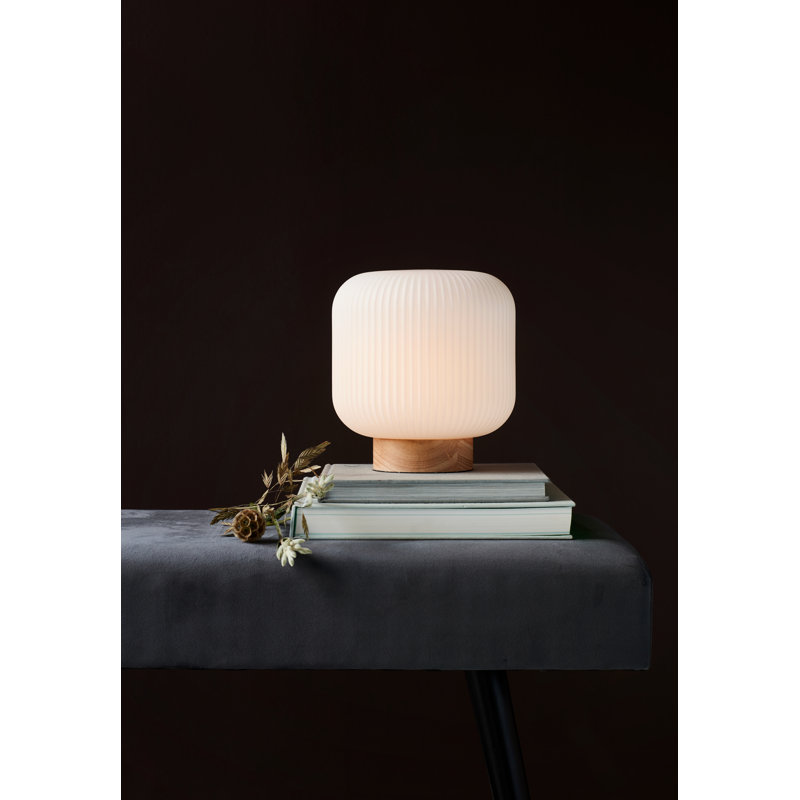 Wood Globe Lamp