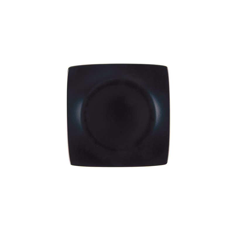 Eclipse 25cm Ceramic Salad/Dessert Plate, Black