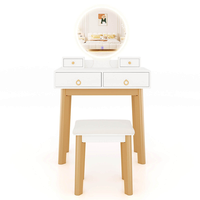 Mukul Vanity, White