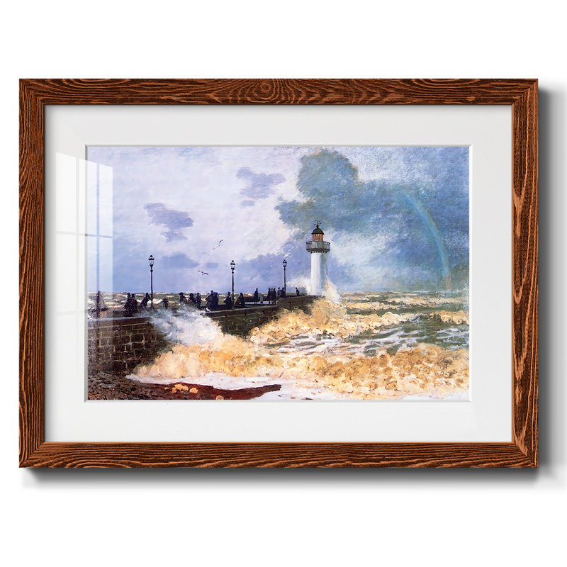 La jetée du Havre, 1868, H 28 po x l 42 po x P 1,5 po, Érable