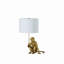 Lampe de table 25,50 "en singe doré tenant une polyrésine