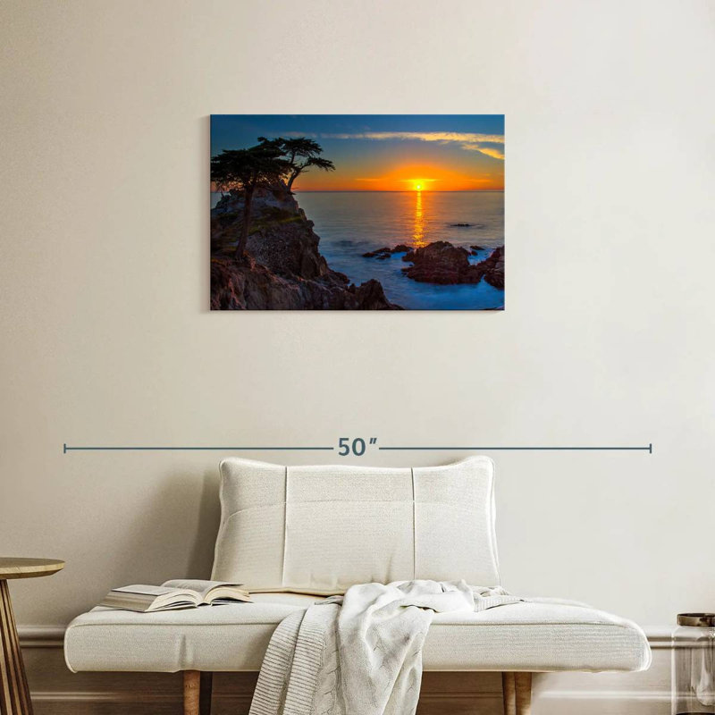 Gillard Golden Sun au-dessus de galets Gillard, H 20 po x l 30 po