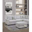 Ensemble de salon modulaire avec repose-pieds en L 3 pièces Living