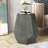 23" Silver Iron Hexagonal Pedestal End Table