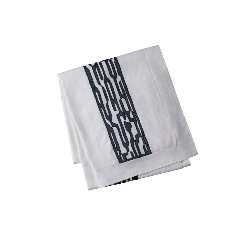 Christian Abstract Linen Quilted Throw Blanket