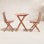 Rosetta 24" Acacia Patio Bistro Set