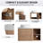 36" Wall Mounted Single Bathroom Vanity with Ceramic Sink-1614632103-1614632099