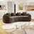 Boneless 2-Piece Curved Compressed Sectional Sofa, Symmetrical Modular Design-415156623