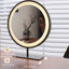Coiffeuse avec miroir lumineux, 5 tiroirs, 1 chaise