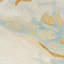 Tapis en viscose touffeté à la main à motif abstrait en jaune / blanc-90723229
