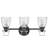 Easton Three-Light Bath Vanity Fixture w/ Clear Seedy Glass Shades-90546957