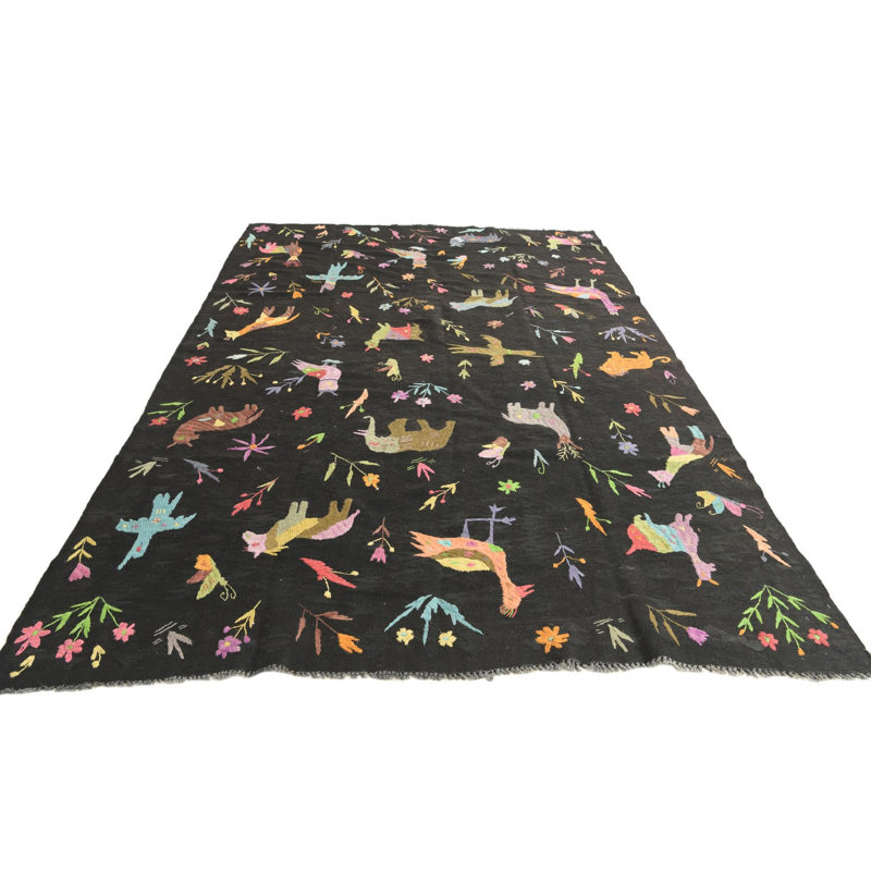 Tapis brun foncé 6 po x 9 po